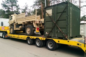 Non-standard freight transportation - Transportation of military cargos during military training